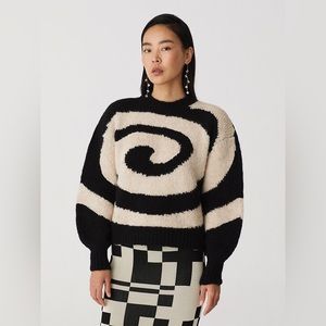 Paloma Wool Twister Sweater - Black/White